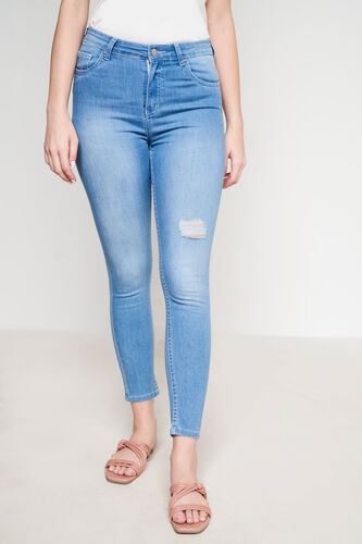 Light Blue Skinny Jeans, Blue, image 1